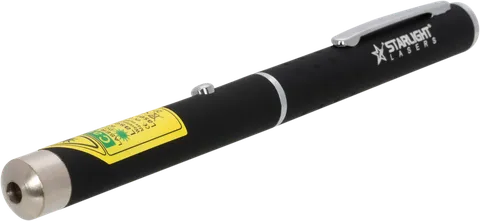 Grüner Laserpointer-Stift X1 schräg von vorn gesehen